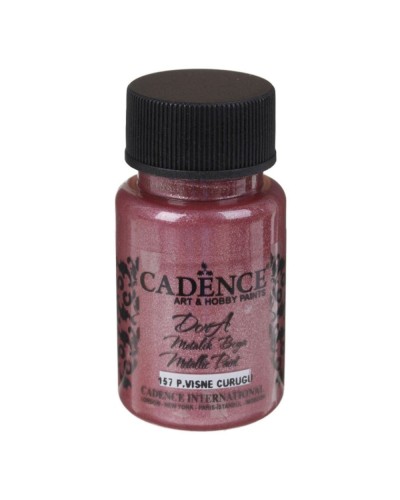 Akril boya-metallik Cadence Dora Metallic Paint 157 Bright Maroon 50 ml