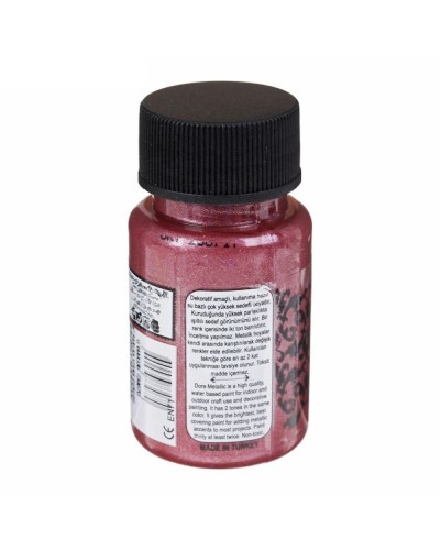 Akril boya-metallik Cadence Dora Metallic Paint 157 Bright Maroon 50 ml