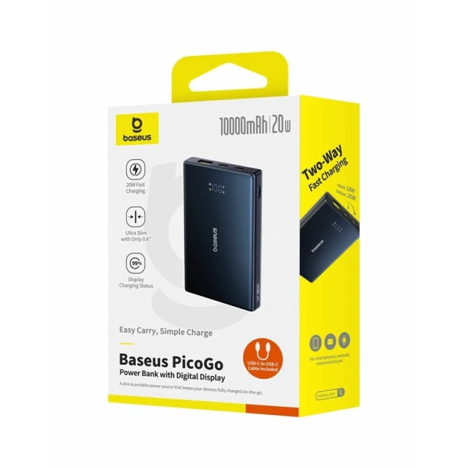 Внешний аккумулятор Baseus PicoGo 10000 mAh Cosmic Black