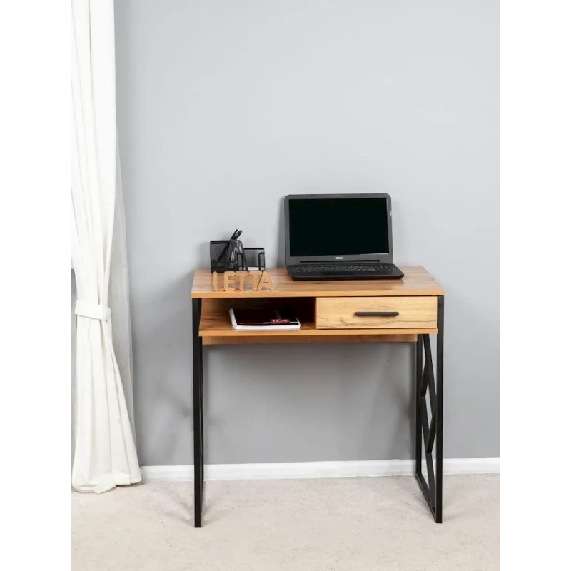 Письменный стол 76x51x80 см, ЛДСП, коричневый