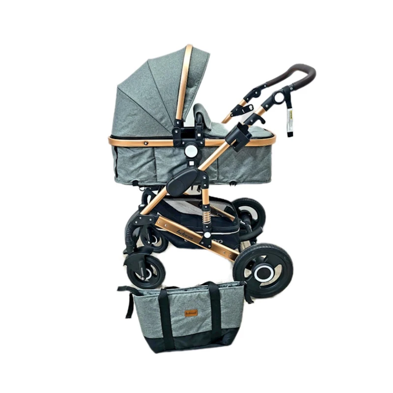 Детская коляска Belecoo 535-Q3-GREY, серая