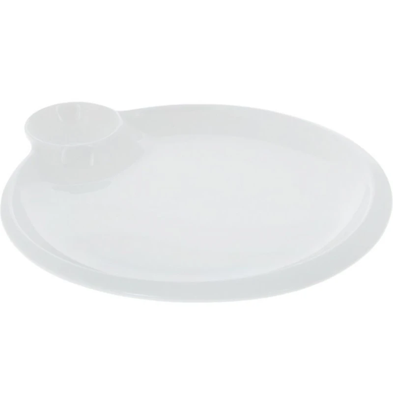 Менажница Wilmax, круглая, 25 см, фарфор, белый