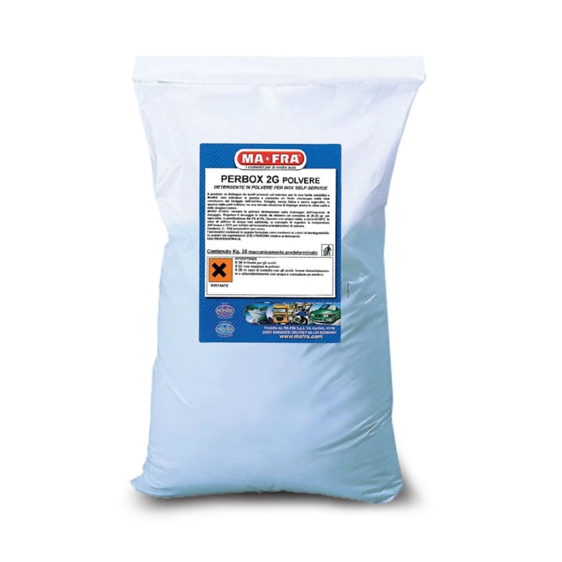 Порошок для горячей очистки двигателя и других загрязненных поверхностей Ma-Fra, 25 кг, без фосфатов