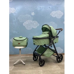 Детская коляска Kidilo K-08, зеленая