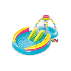 Игровой центр Intex 56137 детский, надувной, круглый, 295x191x109 см, 374 л, разноцветный