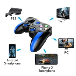 Геймпад-триггер V13 Bluetooth iOS, Android, ТВ, ПК, PS3 и PS4 BLUE Геймпад-триггер V13 Bluetooth iOS, Android, ТВ, ПК, PS3 и PS4 BLUE