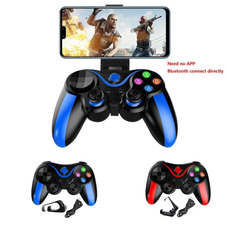 Геймпад-триггер V13 Bluetooth iOS, Android, ТВ, ПК, PS3 и PS4 BLUE