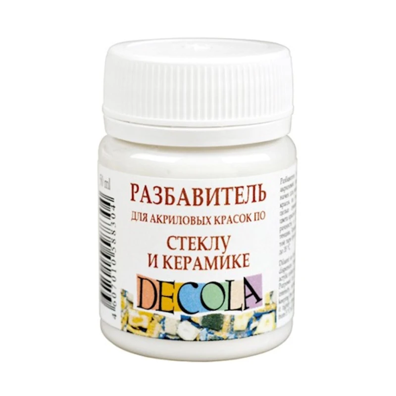 Разбавитель для акриловых красок по стеклу и керамике Сонет, 50 мл Разбавитель для акриловых красок по стеклу и керамике Сонет, 50 мл