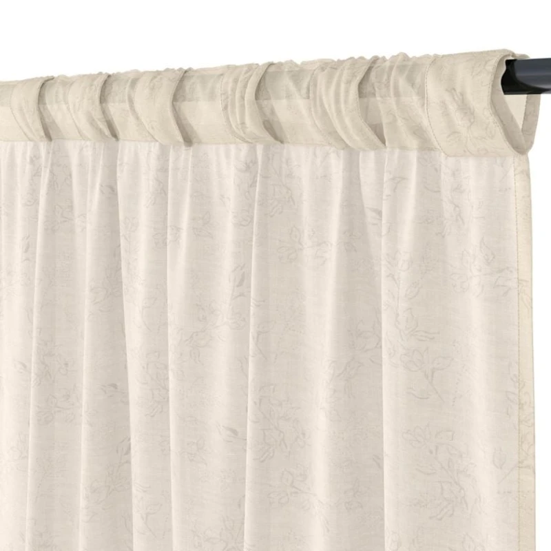 Pərdə JYSK Birkholm, 140х245 sm, poliester, bej Pərdə JYSK Birkholm, 140х245 sm, poliester, bej