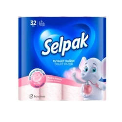 Tualet kağızı Selpak Pudra Kokulu, 3 qat, 32 rulon, ağ