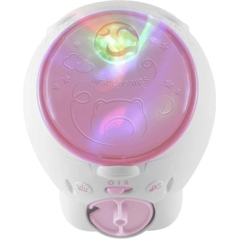 Ночник-проектор Chicco Polar Bear, белый/розовый