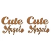 Надписи из чипборда Decola Cute, Angel, 4 шт