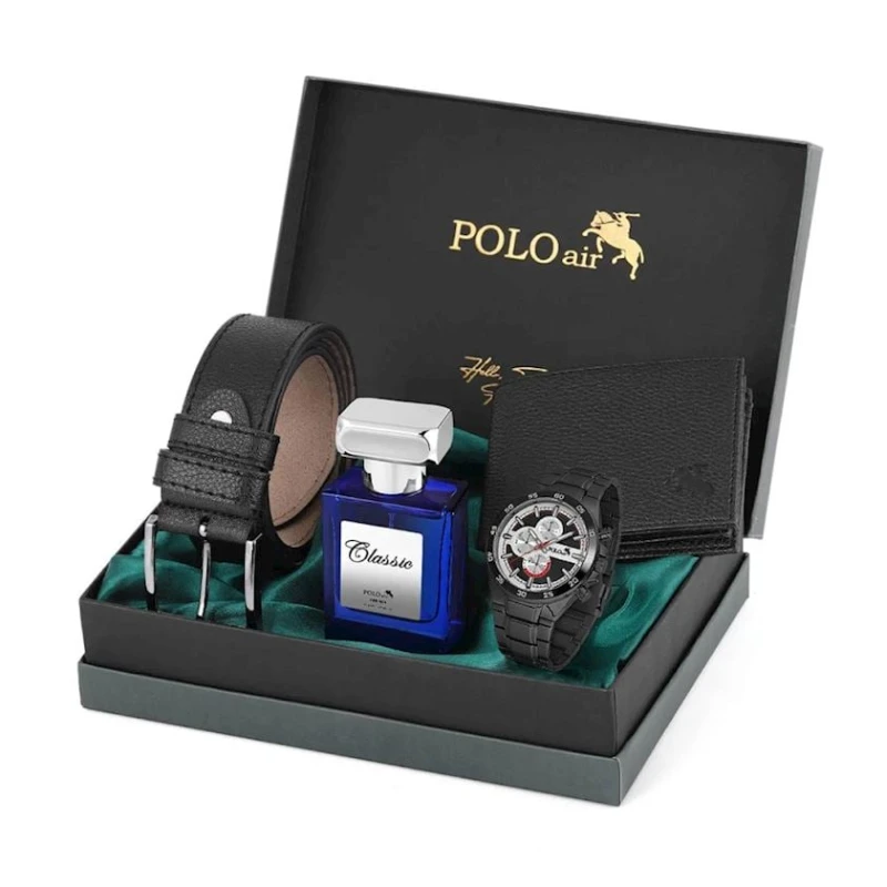 Kişilər üçün hədiyyə dəsti Polo air PL-0879E1 Black Kişilər üçün hədiyyə dəsti Polo air PL-0879E1 Black