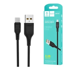 Kabel Denmen D01V Micro USB Black