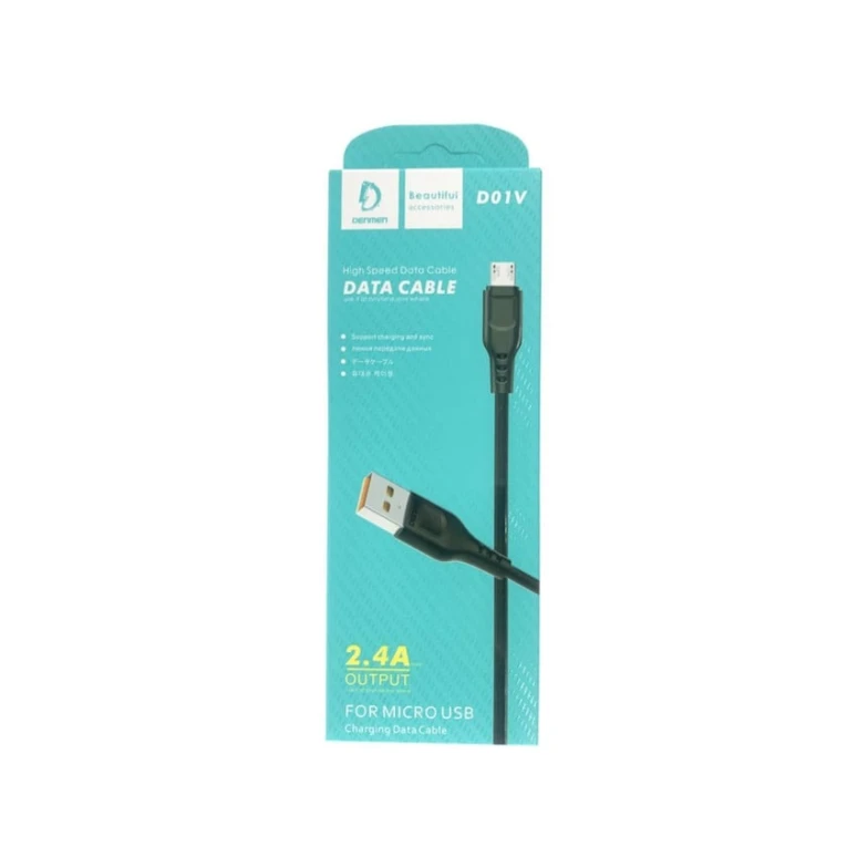 Кабель Denmen D01V Micro USB Black