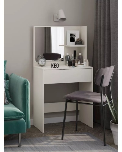 Kosmetika masası 130x40x65 sm, LDSP, ağ
