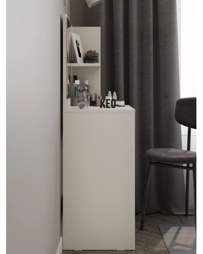 Kosmetika masası 130x40x65 sm, LDSP, ağ