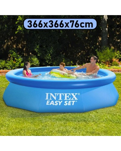 Şişmə hovuz Intex 366x366x76 sm, dairəvi, 5621 l, mavi - 5621TX28130