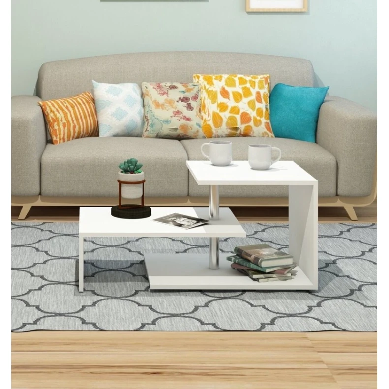 Журнальный стол Art-105, 50x100x45 см, ламинат, белый Журнальный стол Art-105, 50x100x45 см, ламинат, белый