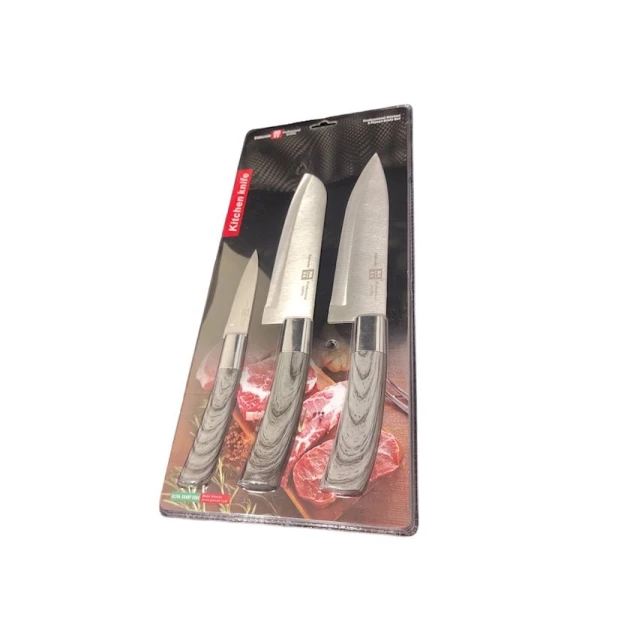 Набор ножей H-09, 20/31/33 см, серый