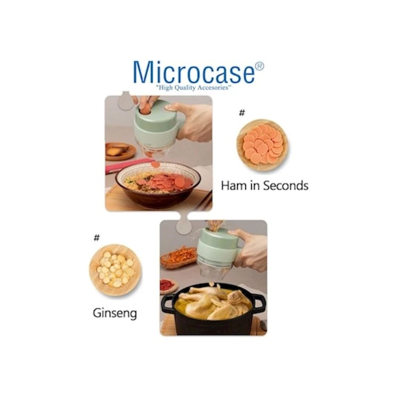 Elektron tərəvəz kəsici Mikrocase MA-GH115, plastik, yaşıl Elektron tərəvəz kəsici Mikrocase MA-GH115, plastik, yaşıl