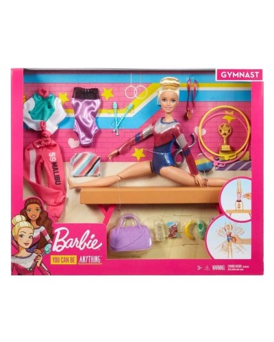 Oyun dəsti Barbie GJM72 Gymnastics Playset With Doll, Balance Beam Mattel