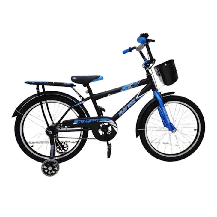 Велосипед двухколесный для детей Pilot Star, 8-12 лет, 20 см, синий Велосипед двухколесный для детей Pilot Star, 8-12 лет, 20 см, синий