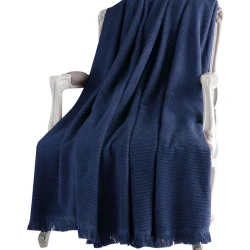 Örtük Tivolyo Home Natural Slim, avro maksi, maxra/pambıq, göy, 220x240 sm