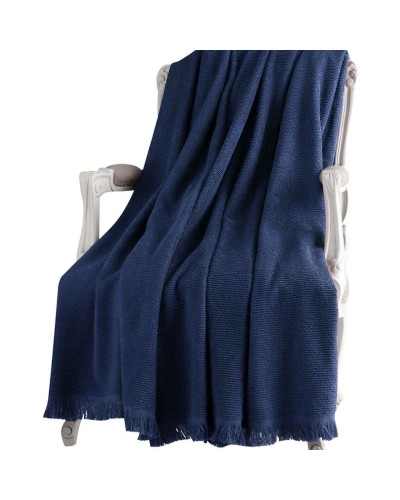 Örtük Tivolyo Home Natural Slim, avro maksi, maxra/pambıq, göy, 220x240 sm