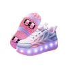 Детские кроссовки на четырех колесах с подсветкой, размер 32 - Kahnsport 0212007
