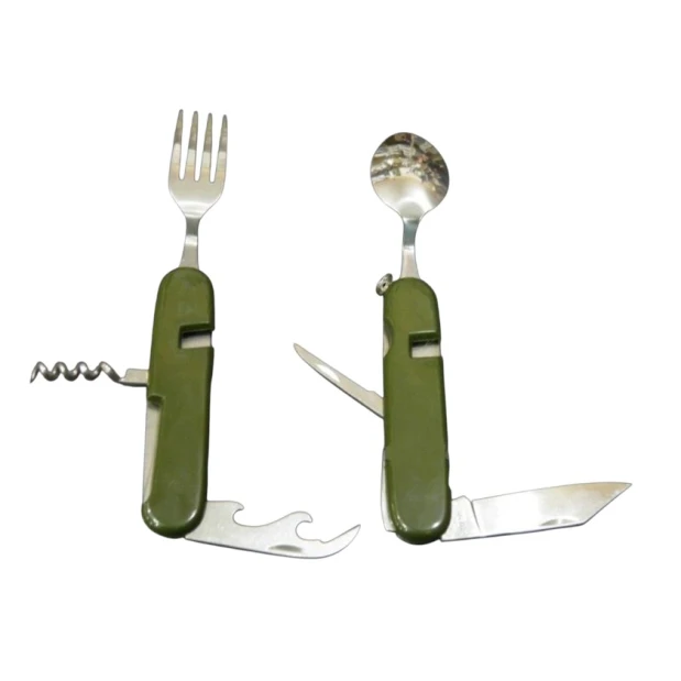 Düşərgə süfrə ləvazimatları dəsti F35-ag-398, yaşıl