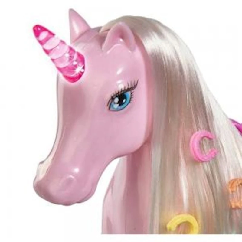 Oyuncaq fiqur Steffi kukla üçün təkbuynuzlu Simba işıq effektləri ilə Oyuncaq fiqur Steffi kukla üçün təkbuynuzlu Simba işıq effektləri ilə