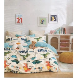 Uşaqlar üçün yataq dəsti First Home SHA-00002577, pambıq, bir yarım, mələfə 160х240 sm, yorğan üzü 160х220 sm, yastıq üzü 50х70 sm, 1 əd, rəngbərəng