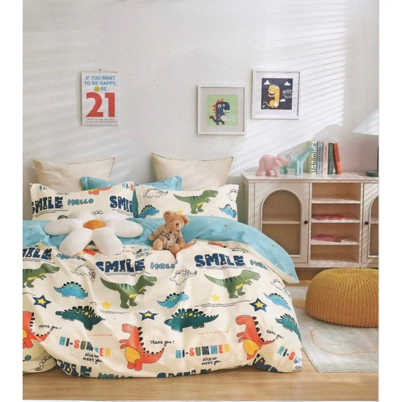 Uşaqlar üçün yataq dəsti First Home SHA-00002577, pambıq, bir yarım, mələfə 160х240 sm, yorğan üzü 160х220 sm, yastıq üzü 50х70 sm, 1 əd, rəngbərəng Uşaqlar üçün yataq dəsti First Home SHA-00002577, pambıq, bir yarım, mələfə 160х240 sm, yorğan üzü 160х220 sm, yastıq üzü 50х70 sm, 1 əd, rəngbərəng