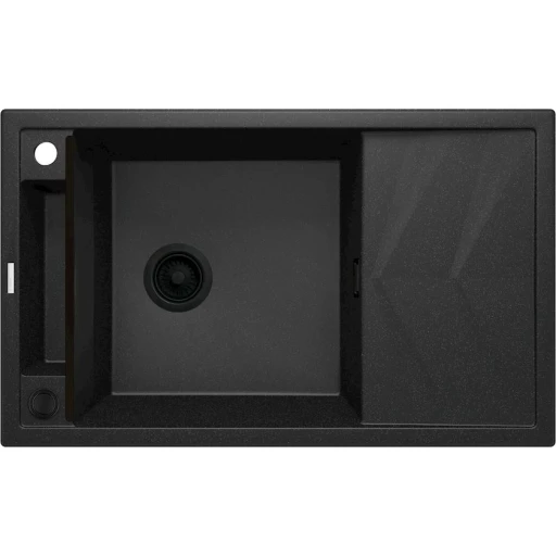 Кухонная мойка Deante Magnetic ZRM_G113, гранит, черная, 82x50x21.9 см