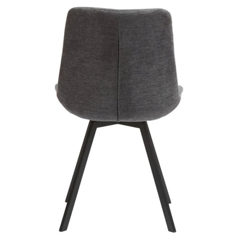 Вращающийся стул JYSK Hygum, серый/черный, 54x59x90 sm, 2 шт Вращающийся стул JYSK Hygum, серый/черный, 54x59x90 sm, 2 шт