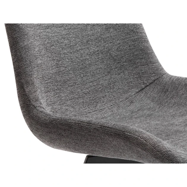 Вращающийся стул JYSK Hygum, серый/черный, 54x59x90 sm, 2 шт Вращающийся стул JYSK Hygum, серый/черный, 54x59x90 sm, 2 шт