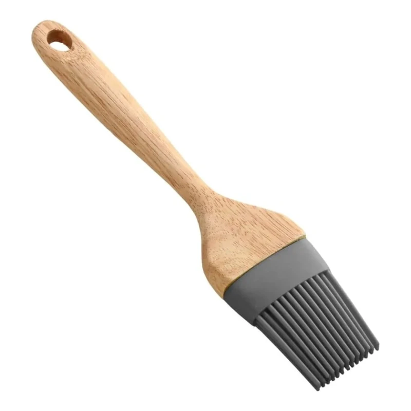 Кухонная кисточка, 20 см, силиконовая, серая