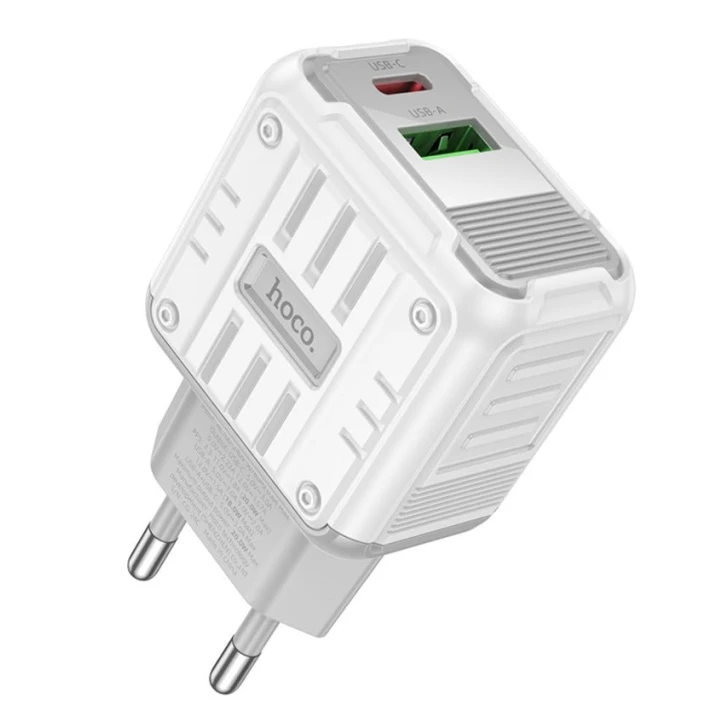 Enerji toplama cihazı Hoco C135a White və hədiyyə Hoco X88 cable Type-C To Type-C