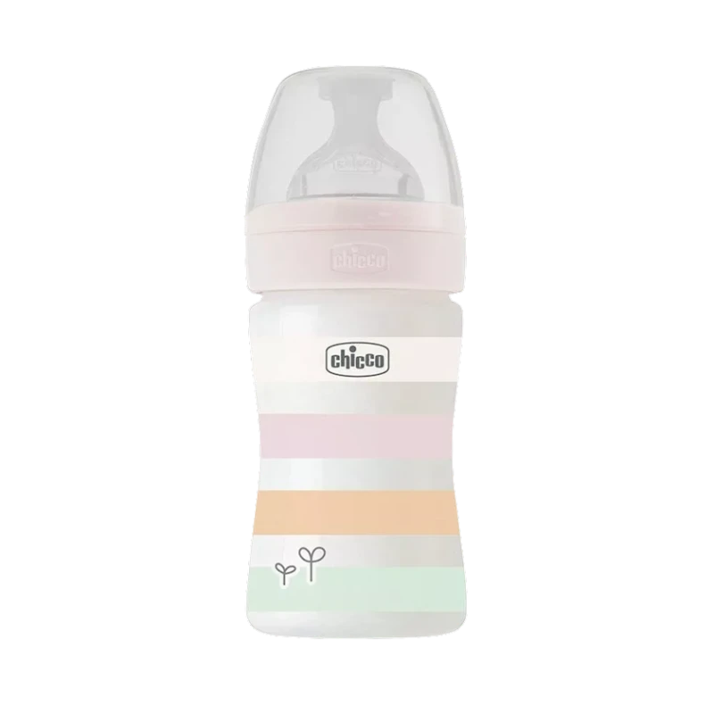 Qidalanma üçün qab Chicco Well-Being, plastik, çəhrayı, 150 ml