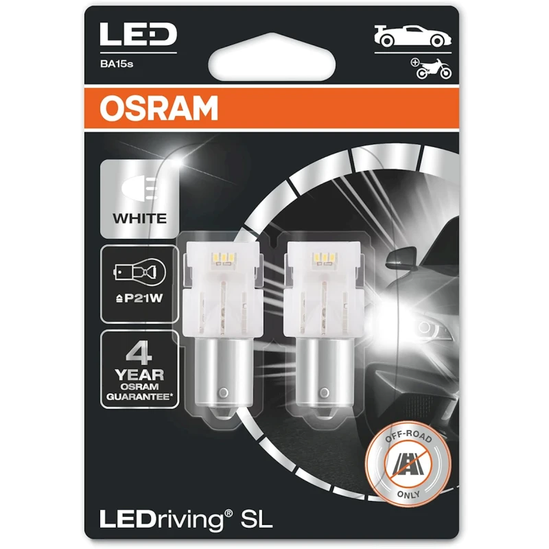 İşıqdiodlu lampa avtomobil üçün Osram Led P21W, 6 V (7506dwp-02b)