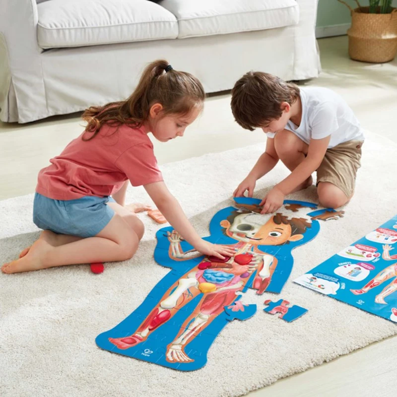 Пазл Hape Human Body Puzzle, 100x50x2.3 см, разноцветный Пазл Hape Human Body Puzzle, 100x50x2.3 см, разноцветный