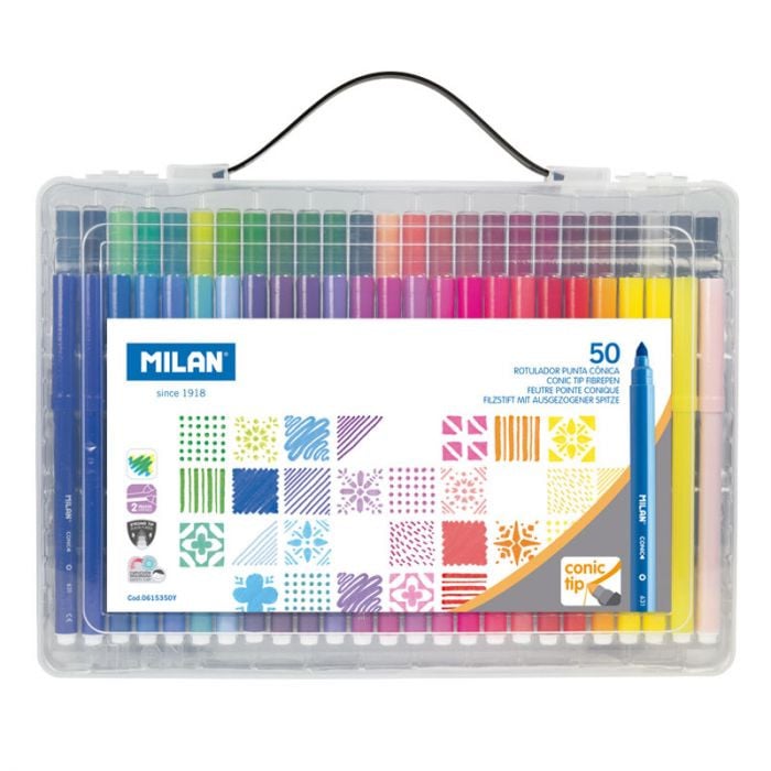 Набор фломастеров Milan 50 R, 50 шт Набор фломастеров Milan 50 R, 50 шт