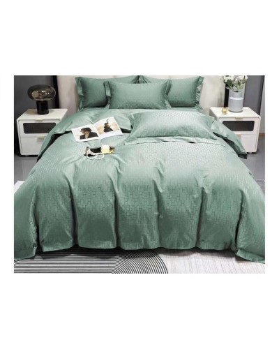 Yataq dəsti Maison Dor homestore_vm642, yorğan üzü 200x220 sm, mələfə 240x260 sm, yastıq üzü (2 əd) 50x70 sm, ikinəfərlik, satin, yaşıl
