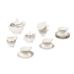 Чайный сервиз Gipfel Argento 40989 на 6 персон из 15 предметов, чашка 200 мл, 6 штук