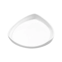 Тарелка Wilmax, треугольник, 26.5 см, фарфор, белый
