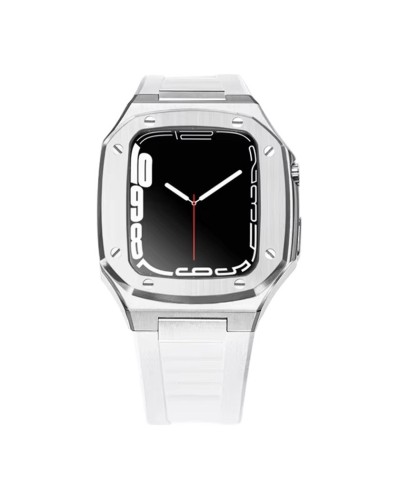 Qayış və çexol SW710 Apple Watch 44/45mm üçün White/Silver