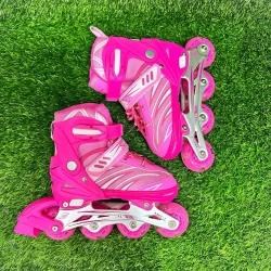 Роликовые коньки ST00222, M, размер 35-38, розовые
