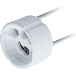 Патрон электрический Navigator NLH-CL-GU10, Керамика, Белый