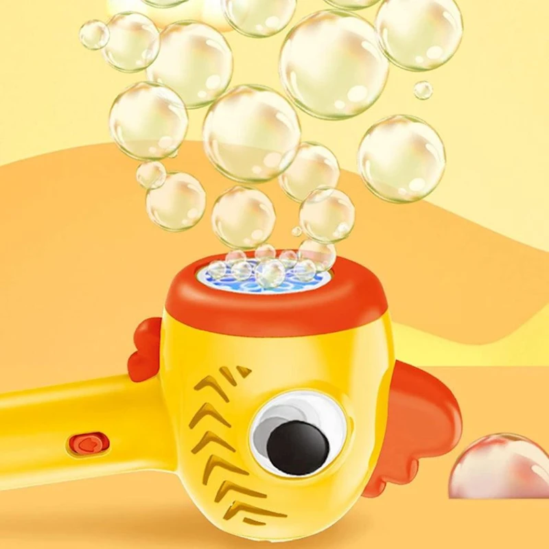 Sabun köpükləri buraxan Bubbles stick, xoruz, işıq və səs effektləri ilə, narıncı